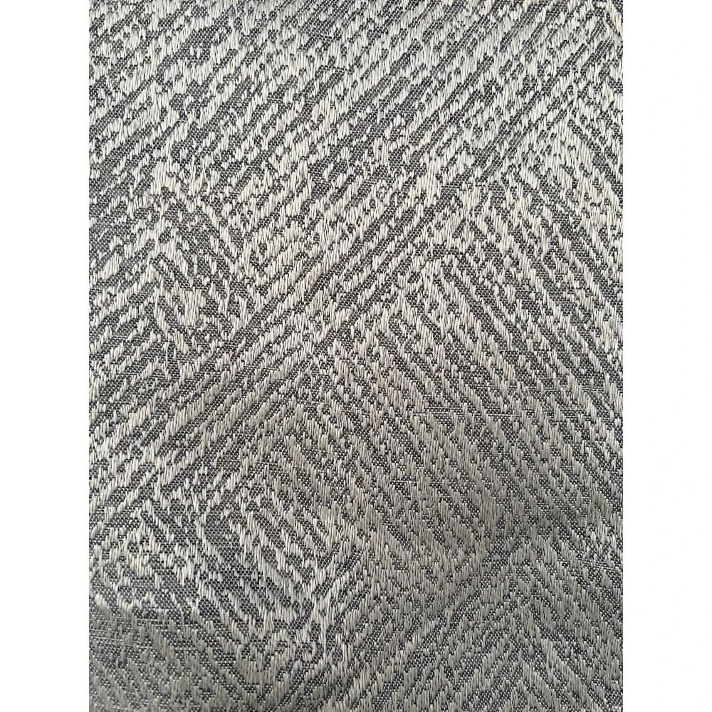 Willow & Reed Set 2 Curtain Panels Gray Geometric Grommet 84” Long